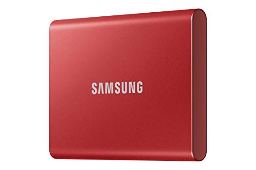 Samsung T7 Portable SSD - 500 GB - USB 3.2 Gen.2 Externe SSD Metallic Red (MU-PC500R/WW)