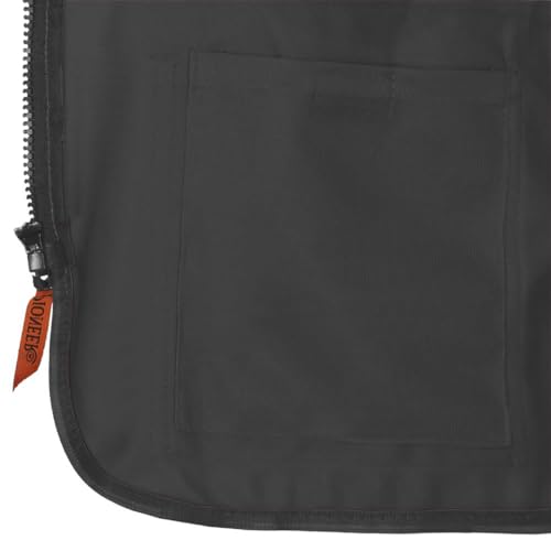 Pioneer Safety Vest for Women with Pockets - Hi-Vis Reflective Tape - for Construction - Black