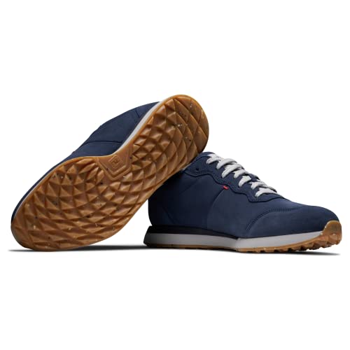 FootJoy Men's Contour Jogger Golf Shoe, Navy, 10 Wide