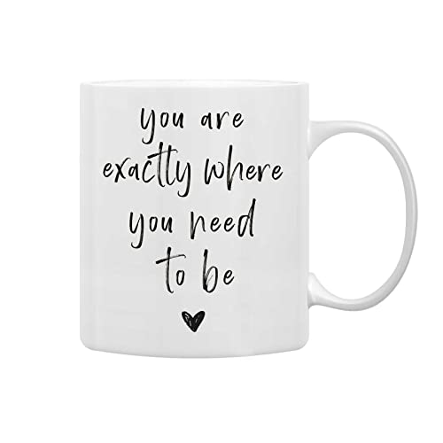 QASHWEY Always Remember You Are Braver Than You Think Coffee Mugs Mug, Inspirational Gifts for Women Girls Wife Her Sister Mom Girlfriend, Birthday Gift Double Side Printed Ceramic Mug Cup 11 Ounce