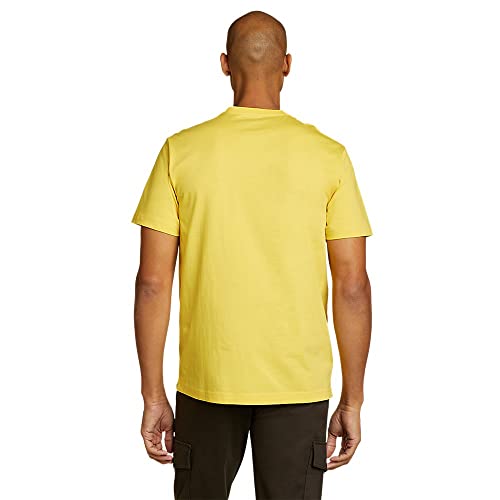 Eddie Bauer Men's Legend Wash 100% Cotton Short-Sleeve Classic T-Shirt, Bright Yellow, XXX-Large, Tall