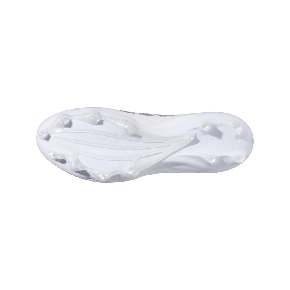 adidas Unisex Adizero Impact American Football Sneaker, White/Silver Metallic/White, 7 US Men
