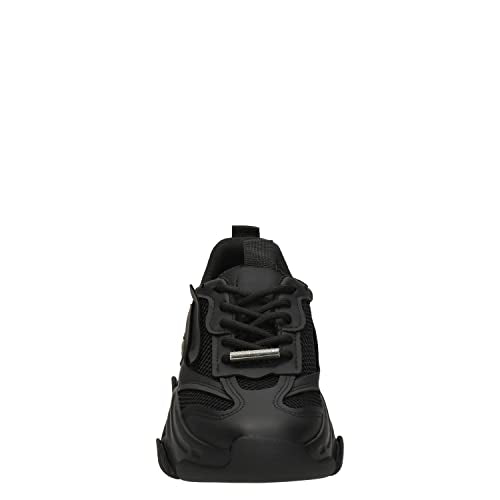 Steve Madden Women's Possession Sneaker, Black/Green, 8