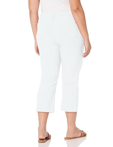 Women's Plus Size Hyperstretch High Rise Wide Leg Flood Pants, Black, 1X