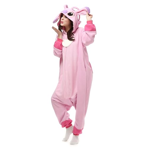 LABULA Slim Fit Unisex Adult Onesie Animal Pajamas Halloween Cosplay Sleepwear Yellow