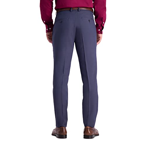 Kenneth Cole Reaction Men's Stretch Weave Slim Fit Dress Pant, Medium Grey, 36W x 30L