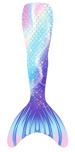 Mermaid Tails for Swimming Swimsuit Costume, Bathing Suit Princess Bikini Sets Cosplay Girls Kids (No Monofin)