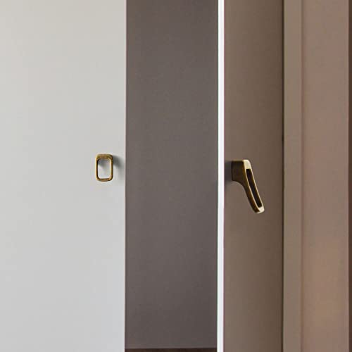 Goo-Ki Oil Rubbered Bronze Cabinet Pulls with Hole Center 5''(128MM),Modern Zinc Alloy Finger Pulls for Drawer,Wardrobe,Cupboard,6 Pack