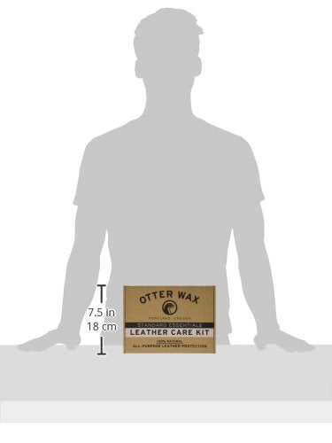 Otter Wax Leather Care Kit | 100% All-Natural Leather Care Products | Made in The USA | Includes Saddle Soap & Leather Salve | Color Safe | Ideal for Shoes, Boots, Jackets, Car Interiors