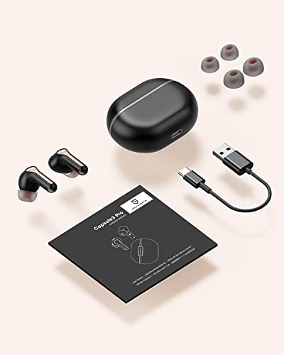 SoundPEATS Hybrid Active Noise Cancelling Earbuds Wireless Bluetooth 5.3 Earphones, Capsule3 Pro Hi-Res Wireless Earbuds with 6 Mics & LDAC, 43dB Deep, Total 52 Hrs, IPX4 Waterproof, App Customize EQ