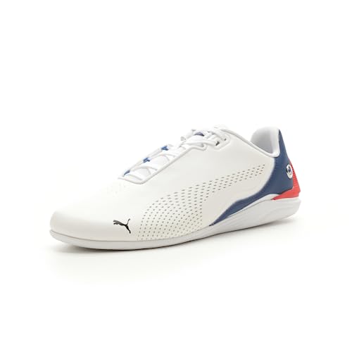 PUMA Men's BMW M MOTORSPORT DRIFT CAT DECIMA Sneaker, PUMA White-Pro Blue, 10.5