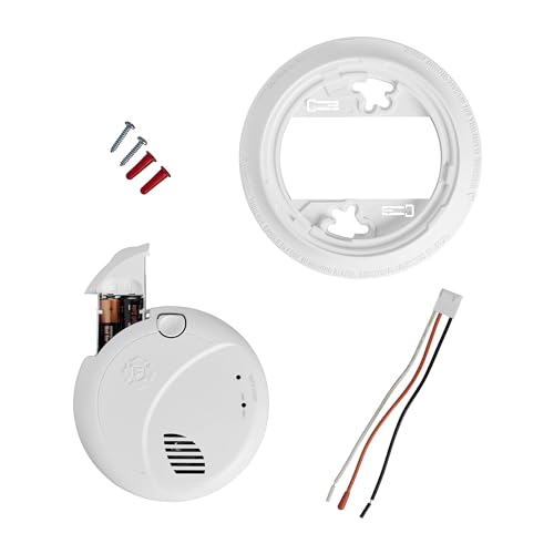 First Alert Interconnect Hardwire Smoke Alarm with Battery Backup & Voice Alerts, 3-Pack