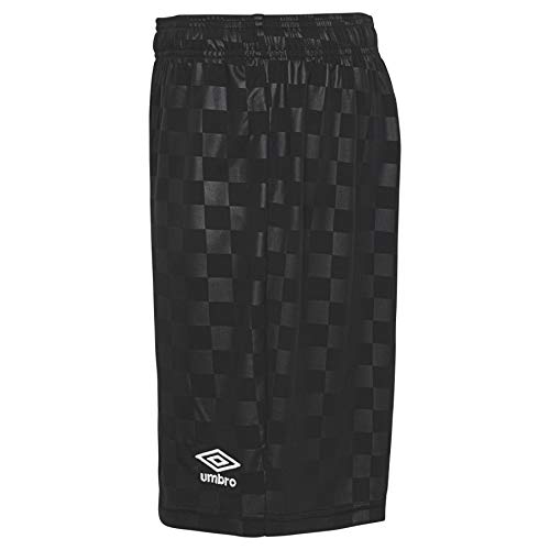 Umbro Men Checkered Short, Black, Small