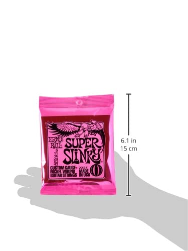 Ernie Ball, Super Slinky Electric Guitar Strings 9-42 (Pack of 3 Sets) (2223x3)