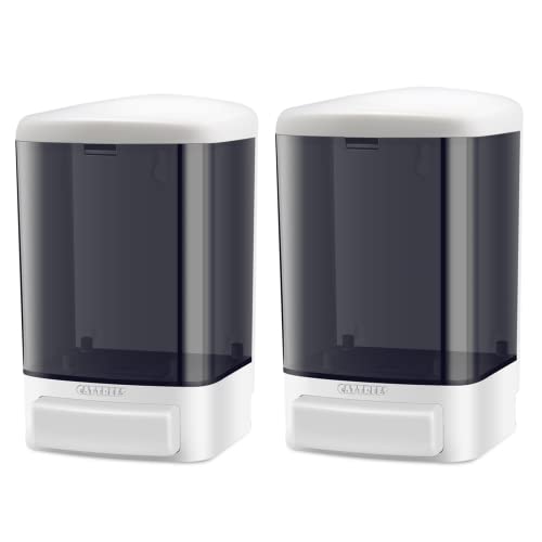 CATTREES Manual Soap Dispenser, Commercial Soap Dispenser Wall Mounted for Bathroom Kitchen Hotel,Hand Sanitizer Dispenser Wall Mounted Liquid Gel -2 Pack Manual 1000ml/33oz