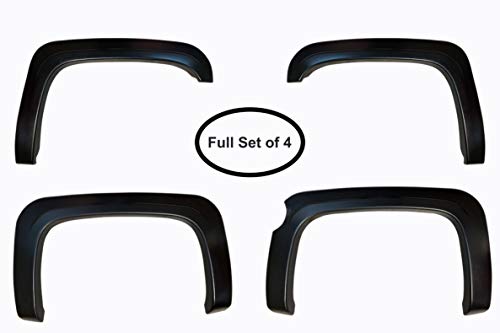 Factory/OE Design Fender Flares for 2007-2013 Chevrolet Silverado. Set of 4 (Short Bed (5'8") Models) | DOES NOT FIT ANY GMC TRUCKS