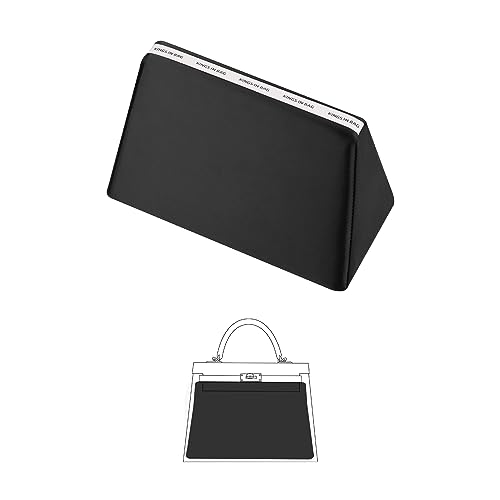 KINGS IN BAG Purse Pillow Insert Compatible with Kelly 25 Bags, Handbag Filler with Soft Satins for Luxury Bags, Soft Purse Inner Pillow with Memory Foam (Black, KE25)