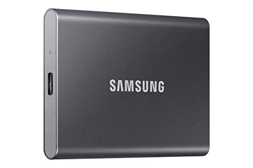 SAMSUNG T7 Portable SSD, 2TB External Solid State Drive, Speeds Up to 1,050MB/s, USB 3.2 Gen 2, Reliable Storage for Gaming, Students, Professionals, MU-PC2T0T/AM, Gray