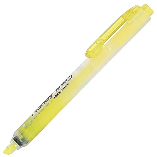 Pentel Handy-line S Retractable Highlighter, Chisel Tip, Yellow Ink, 4 /Pack (SXS15BP4G)