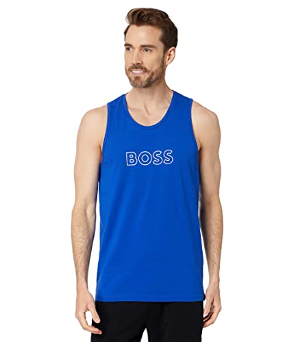 BOSS Outline Logo Cotton Tank Top