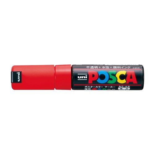 Uni Posca Bold Marker, Red (PC8K.15)