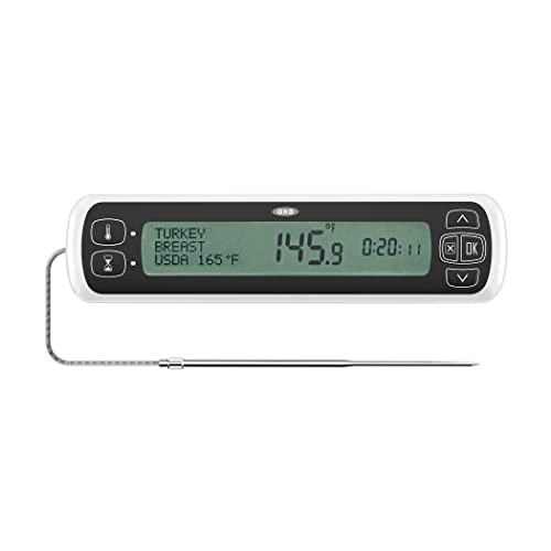 OXO Good Grips Chef's Precision Digital Leave-In Thermometer, Stainless Steel, 1 count