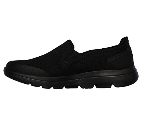 Skechers Men's Gowalk 5-Elastic Stretch Athletic Slip-on Casual Loafer Walking Shoe Sneaker, Black, 10