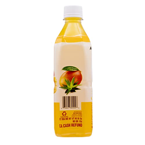 Season Aloe Vera Drink with Pulp, Mango Flavor, 16.9 fl oz (Pack of 1)