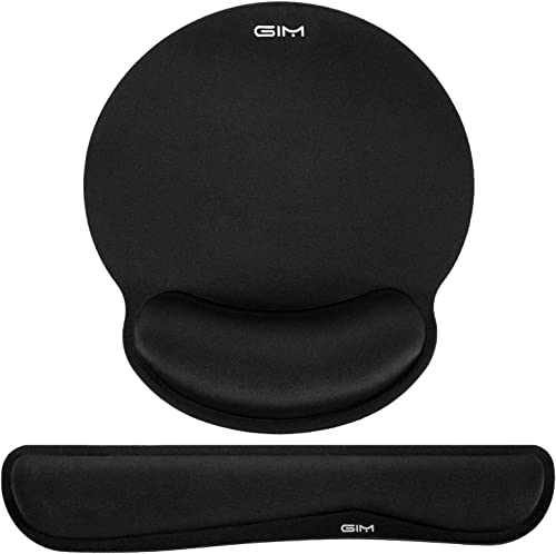 Ergonomic Keyboard Wrist Rest and Mouse Pad with Wrist Support, SAMIT Memory Foam Mouse Cushion Anti-Slip Computer Wrist Rest Pad for Comfortable Typing Wrist Pain Relief (Keyboard Wrist Rest)