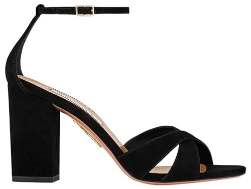 Aquazzura Divine Sandal 85, Black, 5