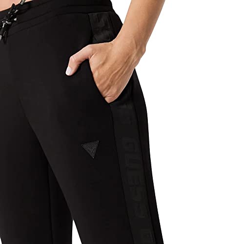 GUESS Women's Allie Scuba Jogger Pant, Jet Black, Extra Small