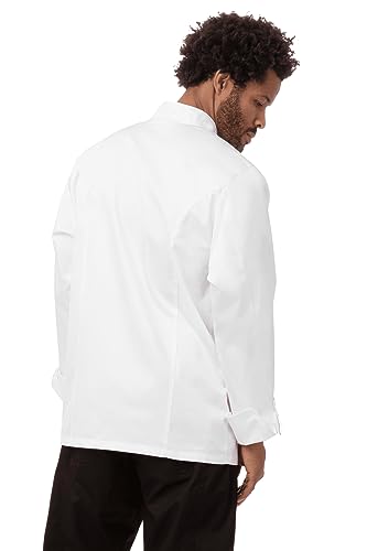 Chef Works Men's Madrid Premium Cotton Chef Coat, White, 60