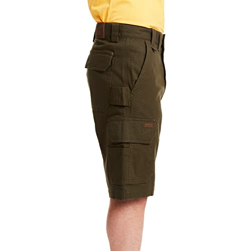 Smith's Workwear Men's Stretch Cargo Utility Short, Black Olive, 32