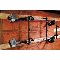 Buyers Products LT12 Landscape Trimmer Edger Locking Rack for Enclosed Trailers & Walls, Made In The USA, Holds 3 Yard Lawn Weed Whackers Tools, Trimmer Holder for Landscape Trailers