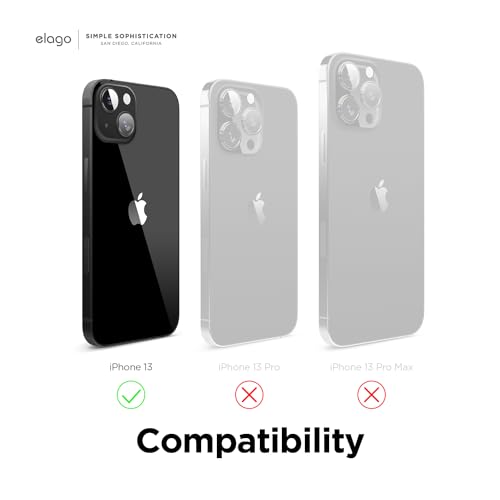 elago Magnetic Case Compatible with MagSafe and iPhone 13 6.1 Inch - Built-in Magnets, Liquid Silicone, Protective Cover, Compatible with All MagSafe Accessories (Black)