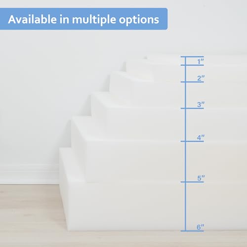 GoTo Foam 1" Height x 30" Width x 72" Length 44ILD (Firm) Upholstery Cushion Made in USA