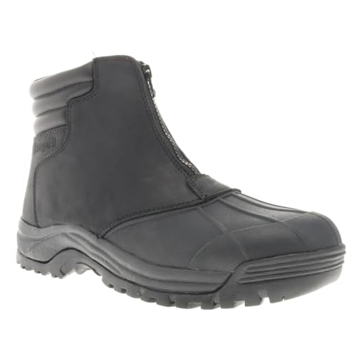 Propét Men's Blizzard Mid Zip, Black, 9 X-Wide US