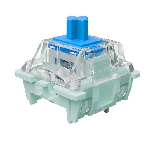 Gateron Jade 3.0 Double-Stage Spring Yellow Switches,3-Pin 55gf Linear/Pre Lubed for Mechanical Keyboard（Yellow,90pcs）