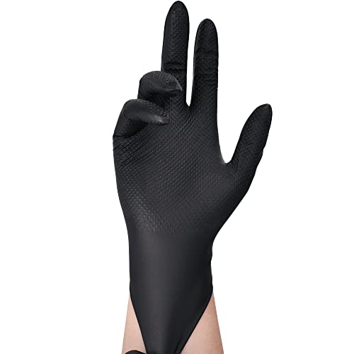 TitanFlex Nitrile Gloves, Black, Small, 100 Count, Protective