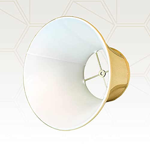Royal Designs Modified Bell Lamp Shade, Linen Eggshell, 11 x 18 x 13.5