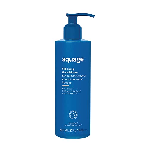 AQUAGE. SeaExtend Silkening Conditioner - Improves Manageability and Prepares Hair for Sleek, Smooth Styling with Frizz-Free Results, 8 oz