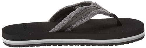 Sanuk Fraidy Stacker Flip-Flop, Black, US 2-3 Unisex Little Kid