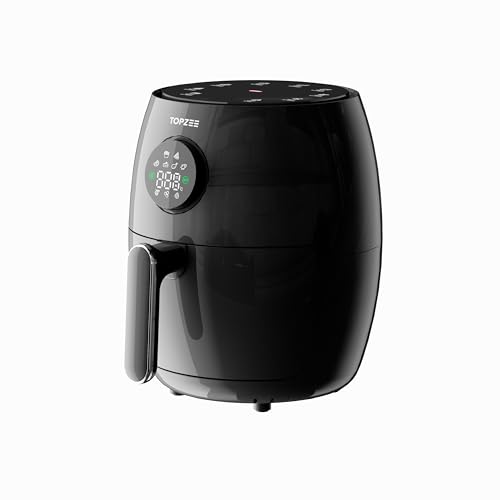 Small Compact Air Fryer, 2.1QT, 4-in-1 Small Mini Airfryer, Bake, Roast, Reheat, 98% Less Oil, Adjustable Temperature Control w/ 60min Timer, Quiet, Nonstick & Dishwasher Safe Basket, BPA-Free, Black