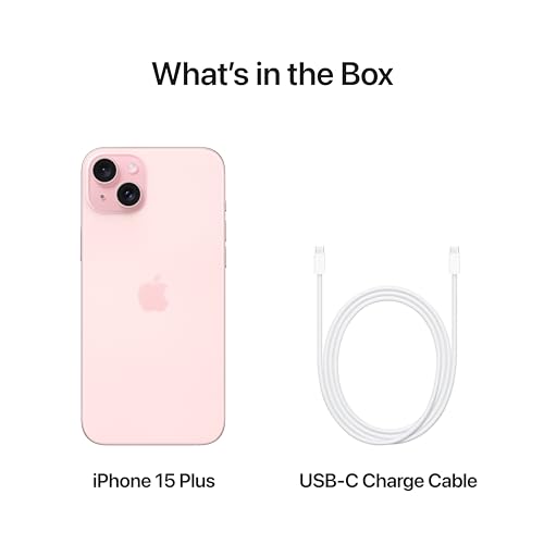 Boost Infinite iPhone 15 Plus (128 GB) — Pink [Locked]. Requires unlimited plan starting at $60/mo.