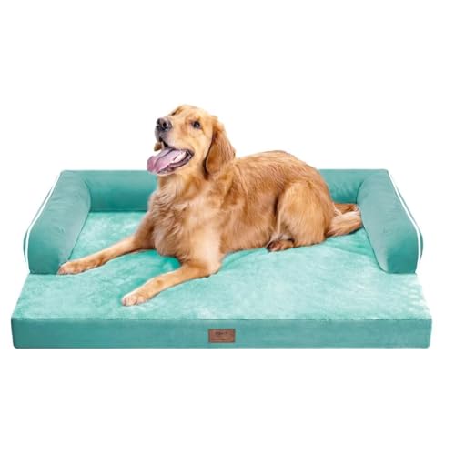 Orthopedic Large Dog Bed Washable, Orthopedic Dog Bed with Washable Removable Cover, XLarge Orthopedic Dog Beds for Large Dogs, Waterproof Pet Beds and Non-Slip Bottom, Extra Purple Large Dog Bed