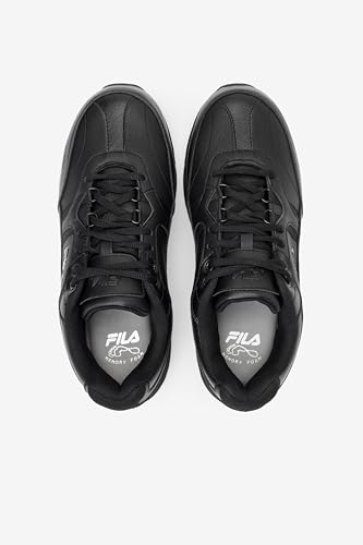 Fila Men's Wide Memory Workshift Slip-Resistant Work Ath Food Service Shoe, White/White/White, 9