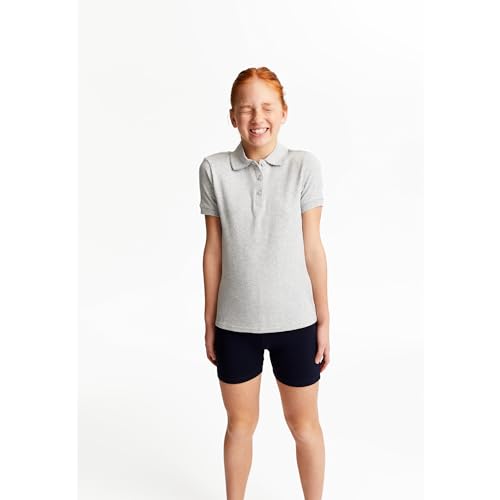 French Toast Girls' Stretch Kick Biker Shorts, Khaki, 4-5