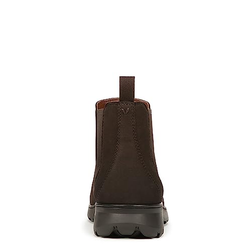 Vionic Women's Redwood Evergreen Pull Up Ankle Boot- Comfort Booties Helps Heel Pain, Plantar Fasciitis with Built-in Arch Support Taupe Nubuck Leather 12 Medium