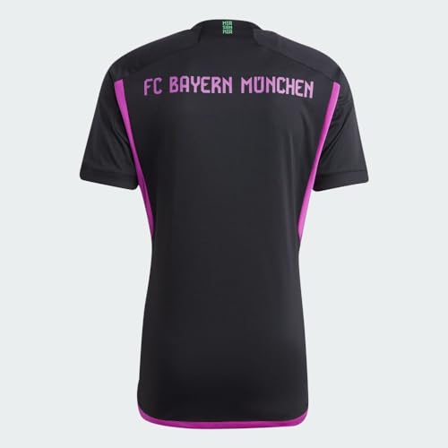 adidas Men's Soccer Bayern Munich 23/24 Away Jersey - Unifying Message, Moisture-Wicking Fabric, Unique World Map Graphic, Eco-Friendly Materials (Large)