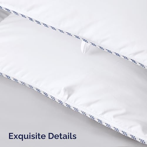 Acrafsman 3M Thinsulate Feather Down Duvet Insert Twin Comforter, All Season Twin Down Comforter, Bed Comforter White 68x90 Inches